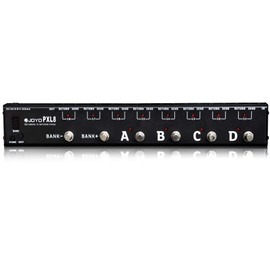 JOYO PXL8 Foot Pedal Controller 8 FX Loop Programmable Pedal Switcher with True Bypass (Black)