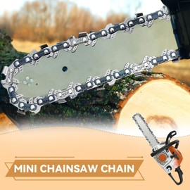 12 Pcs 6 Inch Mini Chainsaw Chain Replacement Chains for Cordless Electric Portable Mini Chainsaw, Guide Saw Chain for Mini Chainsaws for Wood Branch Cutting 37 Drive Links