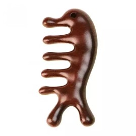두피 마사지빗 우드 괄사 지압기 파우치 포함 Scalp Massager Comb with Wooden Grasping Bath and Pressure Point Massage Tool Pouch Included