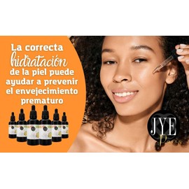 JYE Serum de Vitamina C enriquecedio con Acido Hialuronico, natural para todo tipo de piel, antiedad, antioxidante, Suero rejuvenecedor antimanchas.  