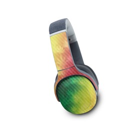 MightySkins Carbon Fiber Skin Compatible with Skullcandy Crusher Evo Wireless - Rasta Rainbow | Protective, Durable Textured Carbon Fiber Finish | Easy to Apply | Made in The USA