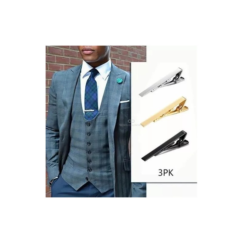 Francisco® Juego De Clips De Corbata Para Boda, Negocio, 3