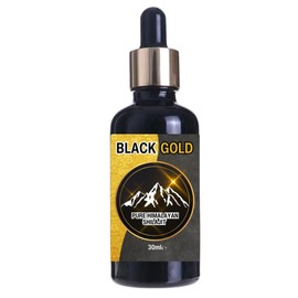 Black Gold Himalayan Shilajit Liquid Drops [30ml] Ayurvedic Maximum Potency Pure Fulvic & Humic Resin with Trace Minerals