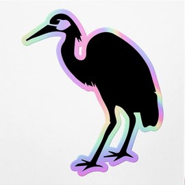 Holographic Decal Stickers of Detailed Heron Premium Waterproof Vinyl Decal Stickers for Laptop Phone Accessory Helmet Car Window Mug Tuber Cup Door Wall Decoration ANDVER3503410HO