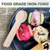 LotFancy Disposable Wooden Spoons, 100Pcs 6.25 inch Wood Cutlery Spoons,