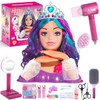 Princess Hair Styling Doll Head Makeup Kit for Girls- Hair