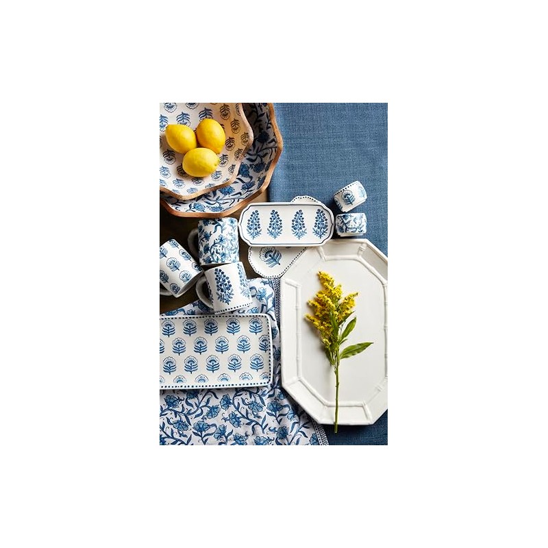 Mud Pie Bloom Print Everything Tray; 4" x 9"