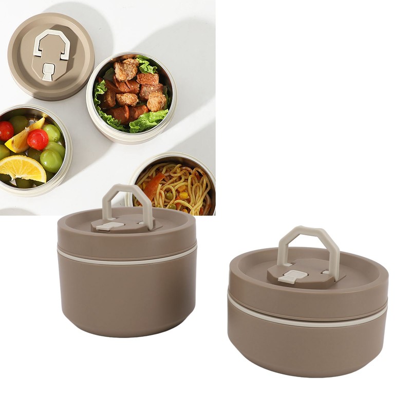 Stackable Lunch Box 304 Stainless Steel Leakage Proof Multi Layers