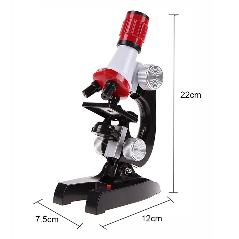 Kids 1200X LED Educational Microscope Kit for Beginner Science Toy