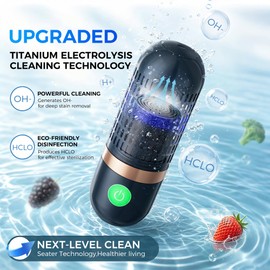 Portable Fruit Washer & Vegetable Cleaner, Wireless Produce Cleaner Blue