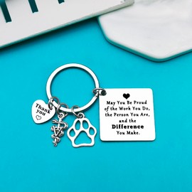 Veterinarian Appreciation Gifts Vet Tech Keyring Veterinary Technician Thank You Gift Veterinarian Graduation Gift Veterinary Nurse Gift Christmas Birthday Leaving Retirement Vet Tech Week Gifts