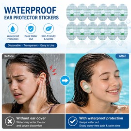 Waterproof Ear Covers for Swimming & Bathing – 100pc Disposable Ear Stickers for Kids and Adults