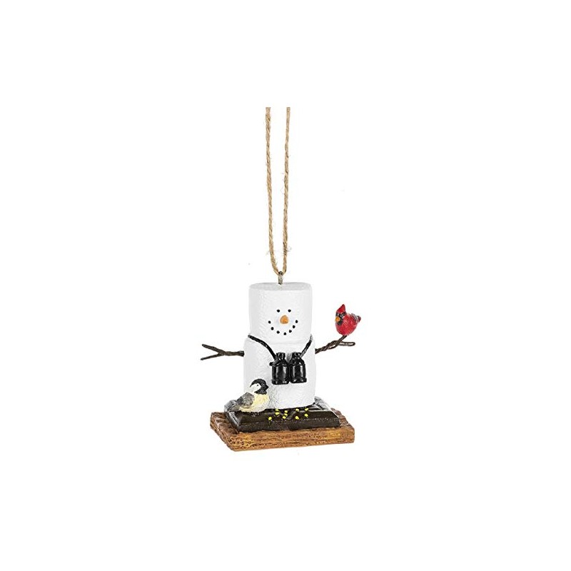 Midwest-CBK S'Mores Birdwatcher Holding a Cardinal Decorative Ornament
