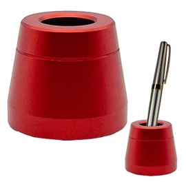 Mitoland Pen Holder Pen Stand Fountain Pen Pencil Ballpoint Pen Aluminum Alloy 1pcs Red