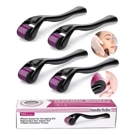 4pzs Dermaroller Facial Para Barba Titanio Produce Colágeno