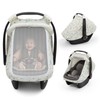Blissful Diary Baby Car Seat Cover, Extra Large Mesh Window,