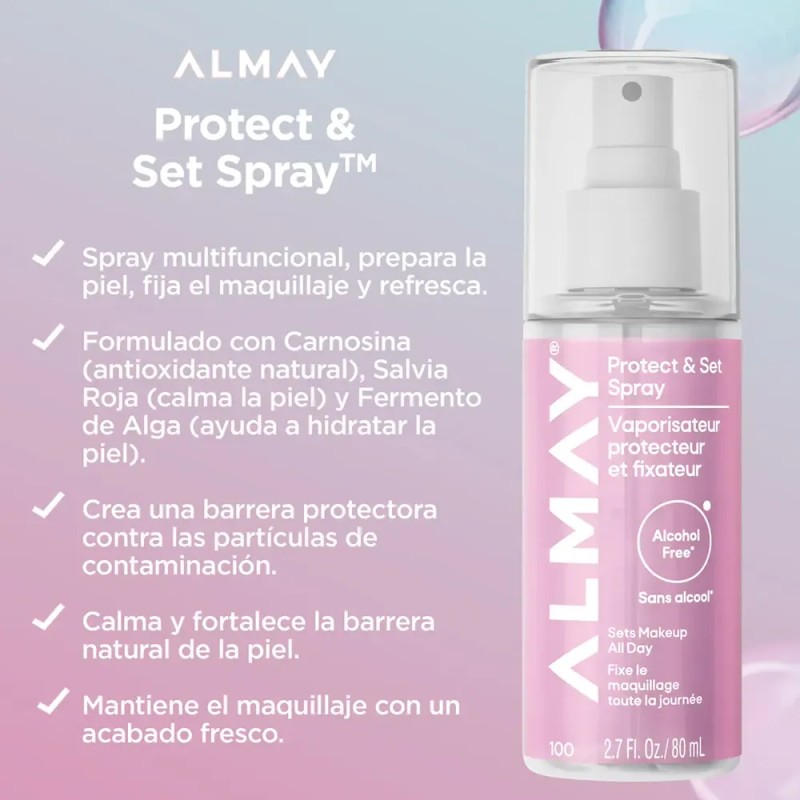 Fijador De Maquillaje Almay Piel Sensible Libre De Aceite