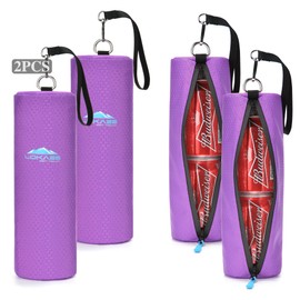 Insulated Golf Cooler Bag, Portable Camping Cooler Case, Unisex Soft Waterproof Beer Sleeve for Drinks/Bottled Water/Umbrella, for Daily Work/Travel/Hiking - 2PC