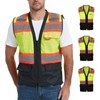 ProtectX 6 Pockets High Visibility Safety Vest for Men Women