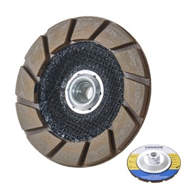 HONGUIS 5 inch Concrete Grinding Cup Wheel,5/8"-11 Arbor Ceramic Bond for Concrete Smoothing Scratches Removal,400 Grit