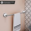 Savannah 24-Inch Wall-Mounted Towel Bar for Bathroom, Polished Chrome and