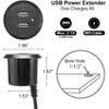 Desktop Recessed Mount USB Power Hub Desk Power Outlet Charging