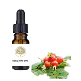 NATURAL Organic Rosehip Face & Body Oil."Wonder Oil" contains Vitamins C, E & F. Help treat dry, irritated, weathered skin. It is also suitable for treating burns, scars and stretch marks. (10ml)