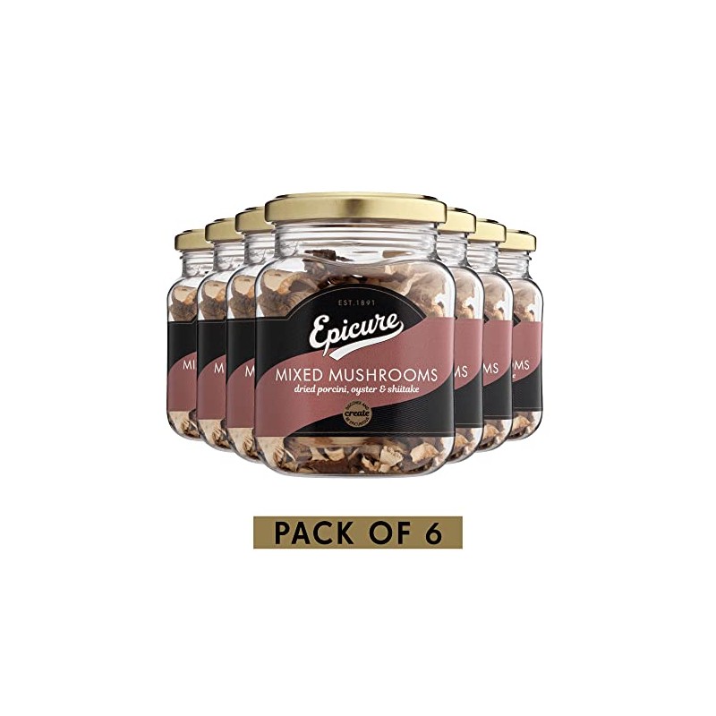 Epicure Mixed Mushrooms, 25 g (Pack of 6)