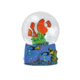 Water Globe - Reef Fish by Deluxebase. Reef Fish Snow Globe with Resin Figure and Moulded Base. Great Home Decoration, Ornaments and Gifts. (Design Selected from Clown Fish or Doctorfish)