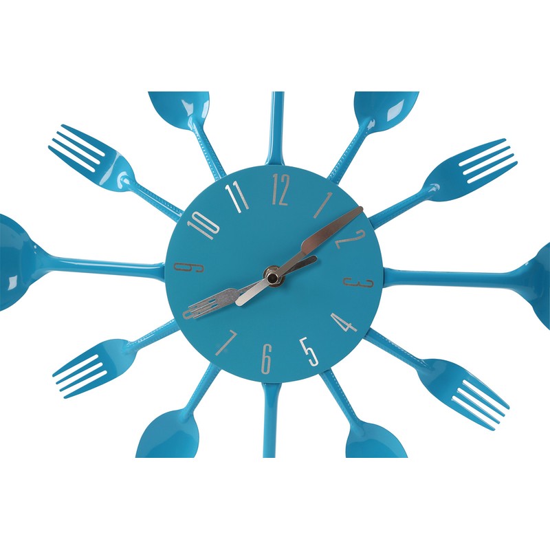 Premier Housewares Blue Wall Clock Kitchen Themed Kitchen Clocks Wall