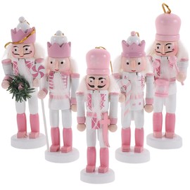 BESPORTBLE Christmas Nutcracker: 5Pcs Hanging Nutcracker Pendant Desktop Nutcracker Ornaments for Home Party Nutcracker Decors