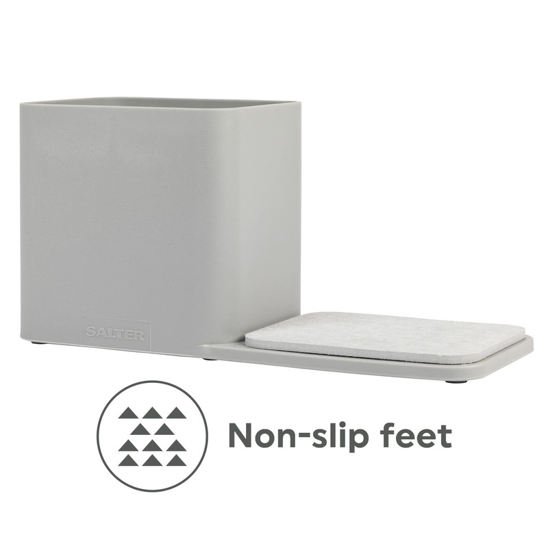 Salter LASAL71595CEU7 Kitchen Sink Caddy, Dual Compartment Organiser Tray for