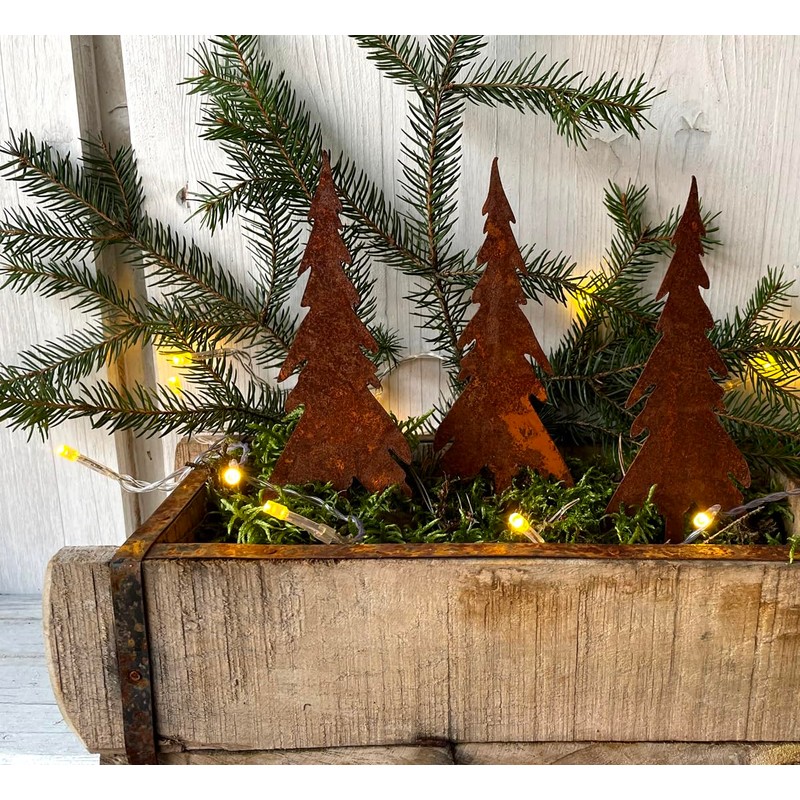 LB H&F Lilienburg Christmas Decoration Rust Metal Weatherproof