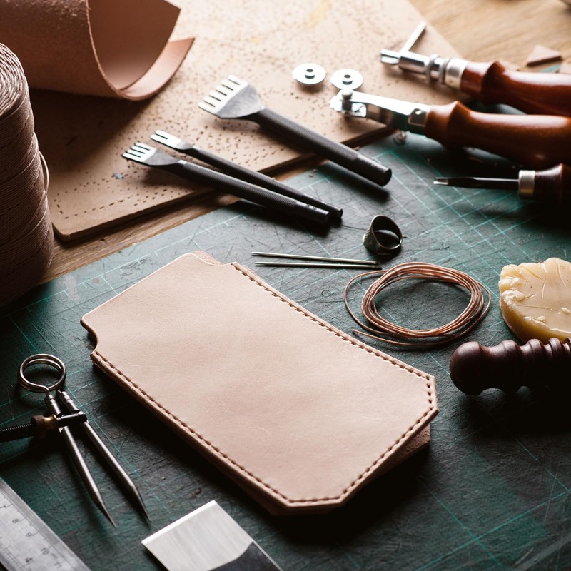 HARFINGTON 33pcs Leather Horse Clamp Hand Stitching Tools Kit, Desktop