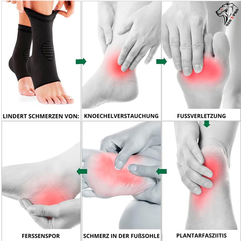 NEO X-PRO Ankle Brace for Sprains, Stabilises the Ankle, Prevents