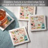 Thirstystone Georgia Home 4 Pack Tumbled Tile Stone Coasters with