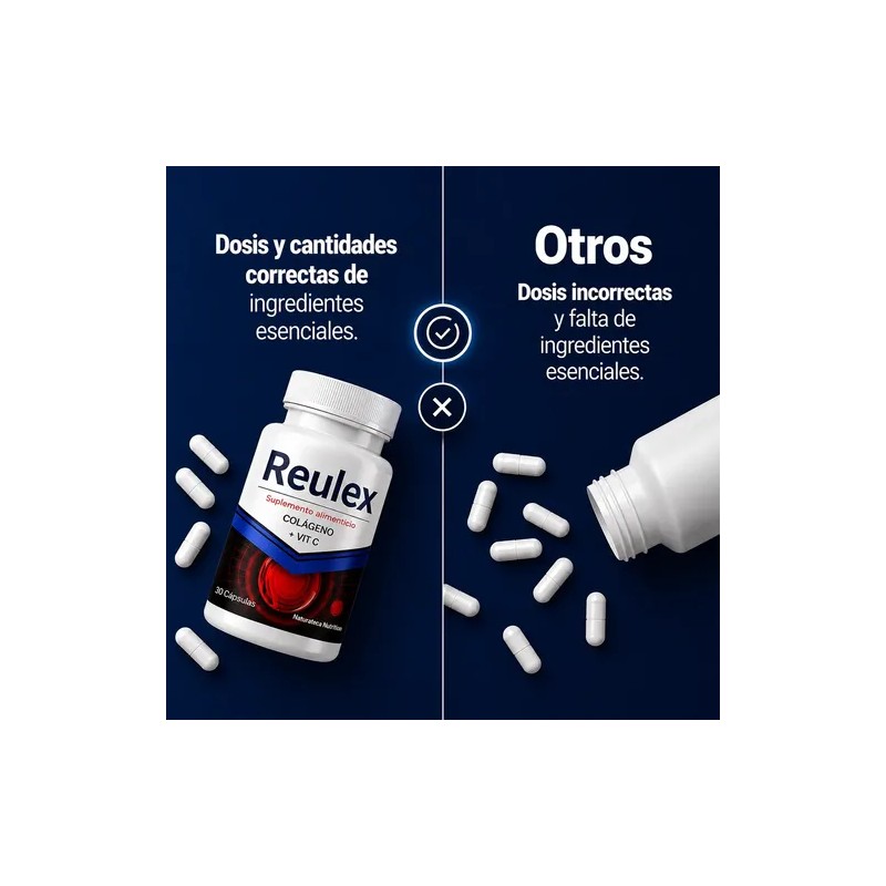 Reulex Original 4 Frascos | Colageno Msm | Vitaminas Y