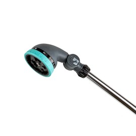 36 Inch Water Hose Wand Featuring 9 Spray Patterns and 180° Pivot Head 600004 with Comfort Grip and Lever Control by New England Garden Tools for Cleaning, Watering Plants & Yards, Washing Cars & Pets