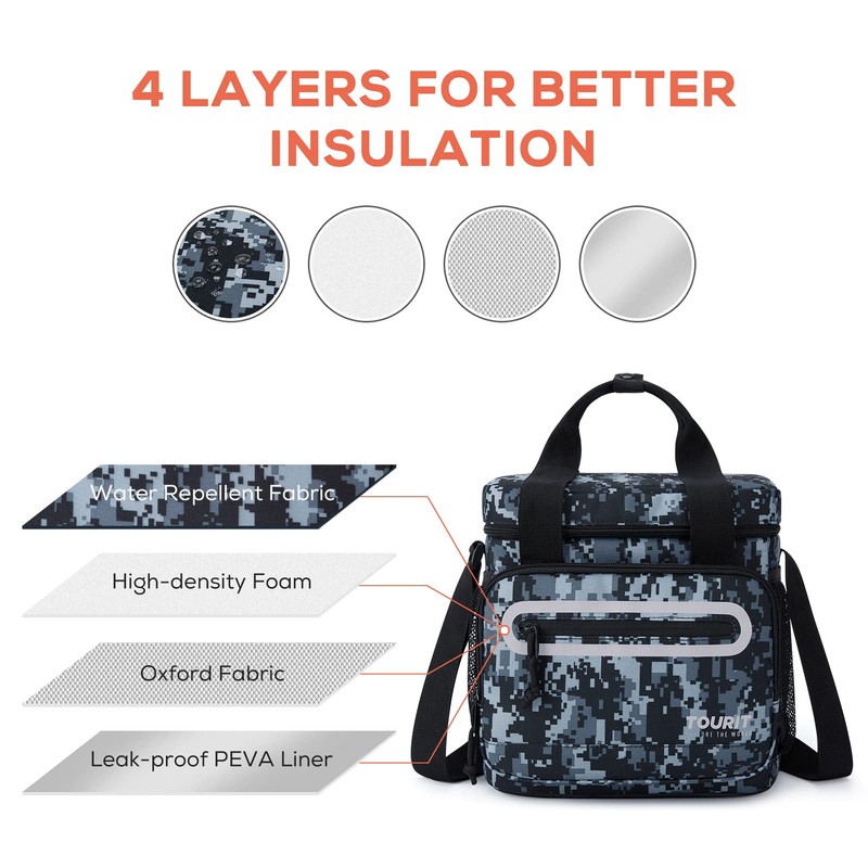 TOURIT Large Lunch Bag 14L Insulated Lunch Box Lunch Cooler