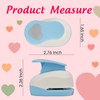 ECOHU Heart Punches for Paper Crafts, 1-Inch Across, Small Hole