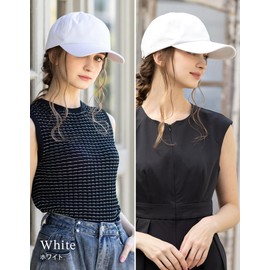 Loo&c Women's Hat, Large Size, Well Crafted, Deep Cap, Cool to the Touch, UV Protection, 100% Cotton, Adjustable Size, All Seasons, white