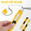 Lanties 100 Pack Box Cutter Retractable Utility Knife 18mm Wide