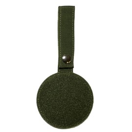 Self-Defense Forces Goods Patch Holder, Double-Sided Velcro, For Attaching Patches to Bags, etc. Round Shape (Olive 3.5 inches (9 cm)