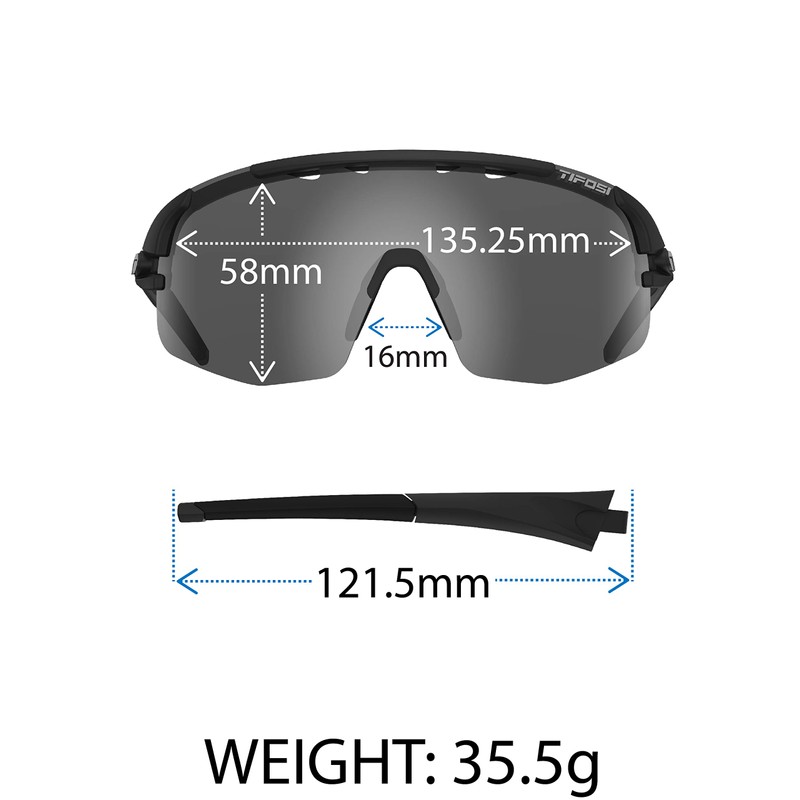 Tifosi Sledge Lite Interchangeable Lens Sunglasses: Versatile, lightweight with multiple