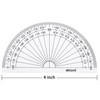 eBoot 28 Pack Clear 180 Degree Plastic Protractors for Angle