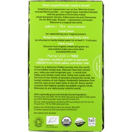Pukka Herbal Tea Organic Matcha Green, 20 ct