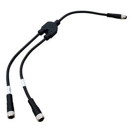 Ultimation Interroll MultiControl Compatible Y-Splitter Cable | M8 Connector with Straight Pin Assembly | Double-Ended Electrical Adapter for Sensor & Control Connections