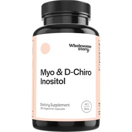 Wholesome Story Myo-Inositol & D-Chiro Inositol Supplement for Women | Fertility Supplements for Hormonal Balance & Ovarian Health Support | Myoinositol | Ideal 40:1 Ratio | 90 Servings