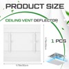 Shimeyao 1 Set Air Vent Deflector Adjustable Square Ac Vent