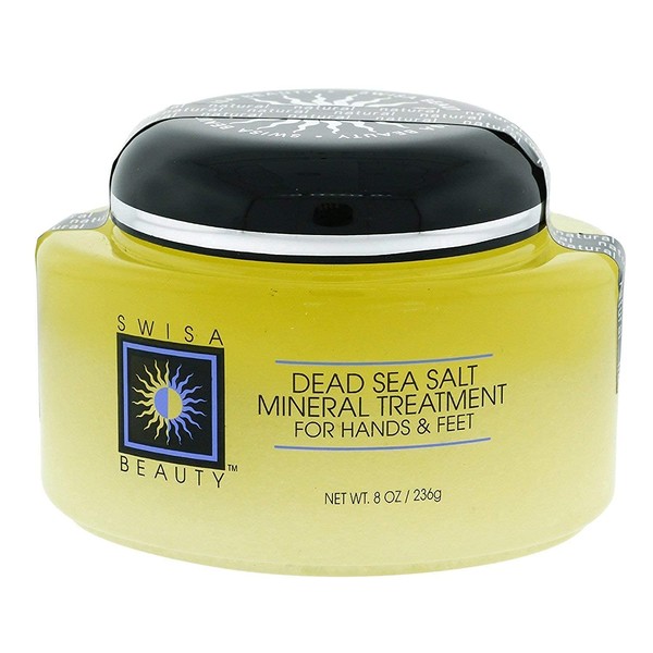 Swisa Beauty Dead Sea Salt Mineral Treatment - Exfoliating Dry and Dead Skin Effortless and Effortlessly - For Hands, Elbows, Knees and Feet.
